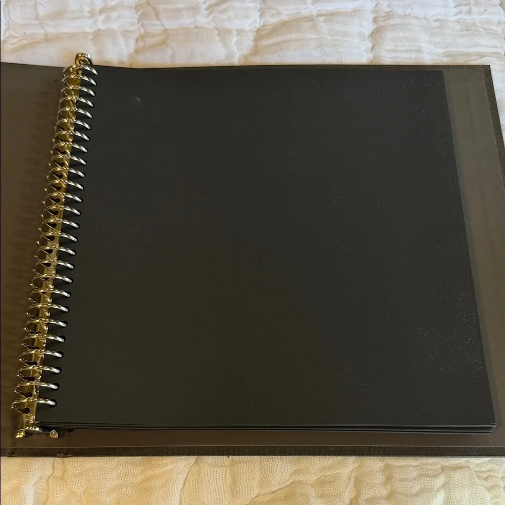 Black Spiral-Bound scrapbook